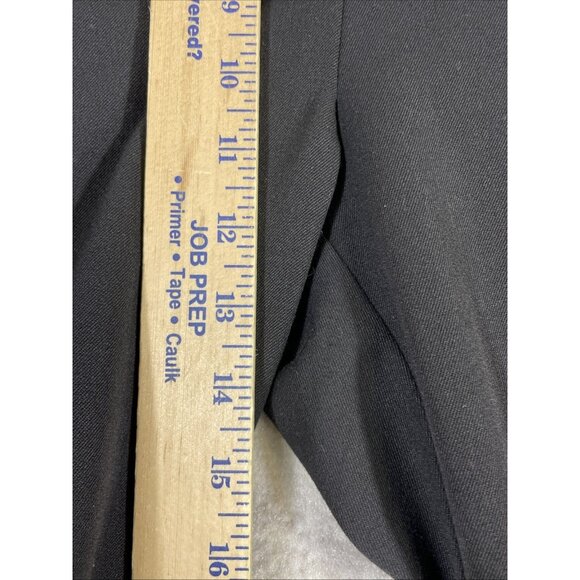 St John Sport Marie Gray Pants Womens‎ Size 16 Black Wide Leg Gold Hardware - Picture 5 of 16